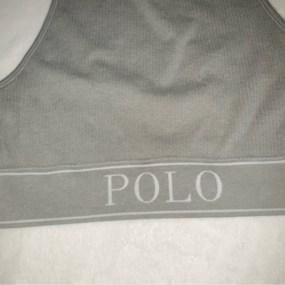 Polo Ralph Lauren gray sports bra size XL new with tags - Picture 7 of 7